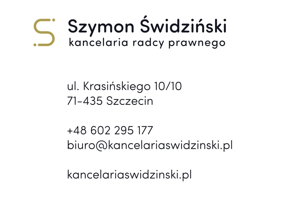 Szymon Świdziński - Kancelaria Radcy Prawnego